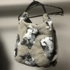 完売品 TERESA CAMBI 猫柄 ハンドバッグ
