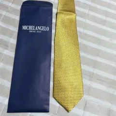 MICHELANGELO イエロードットネクタイ