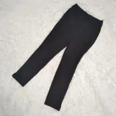 グンゼ　ストレッチ　レギンスパンツ　ブラック　L ウエスト69〜77 裾スリット