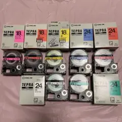 KING JIM TEPRA PRO テプラテープ 7個 入り24㍉18㍉