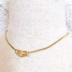 美品✨ジバンシー ダブルGデザイン チェーンネックレス ゴールド チョーカー