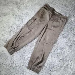 NOLLEY’S Sophi サテンカーゴパンツ　クロップドパンツ　カーキ系36