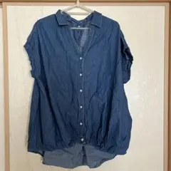 ガール　デニム 半袖シャツ