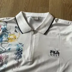 FILA GOLF フラワープリント ポロシャツ