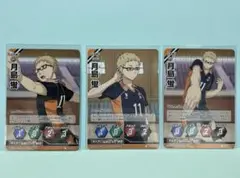 ハイキュー　バボカ　月島蛍　カード　3枚セット