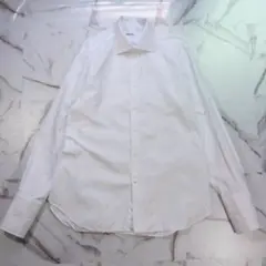 PEGASO L/Sシャツ ホリゾンタルカラー ダブルカフス 17/43 白