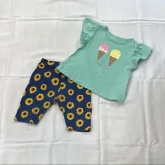 半袖Tシャツ☆レギンス☆パンツ☆2枚セット☆80