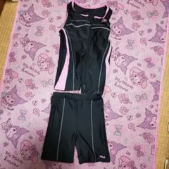 FILA 水着 黒/ピンク 9M