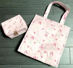 マイメロディ♡折りたたみ保冷バッグ＆ポーチ　セット♡
