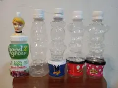 ディズニー　ミニー&ドナルド&ミッキー　ミネラルウォーターボトル　空き容器