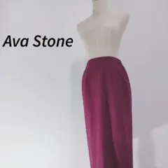 Ava Stone バーガンディ タイトスカート 9　おしゃれ　シンプル　夏物
