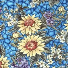 輸入生地　USAコットン(Stained Glass Floral)A