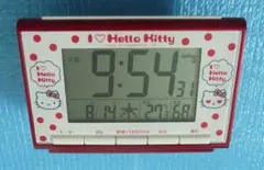 Hello Kitty デジタル電波目覚まし時計