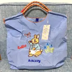 【新品タグ付】刺繍トートバッグ／うさぎ