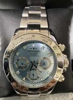 テクノス 腕時計 クロノグラフ アイスブルー文字盤 シルバーブレス 中古美品 2025年最新】テクノス 腕時計 アイスブルーの人気アイテム