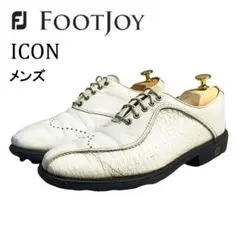 FOOT JOY ICON アイコンフットジョイ 本革 本クロコ 25.5 プロ