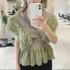 2025年最新】patchwork ruffled hem topの人気アイテム - メルカリ
