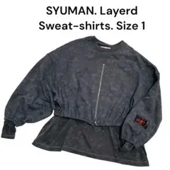 美品✨SYUMAN. シュウマン Layerd Sweat Size 1