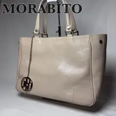 モラビトMORABITOオフホワイトレザーバッグ ゴールドチャーム付き 2558541125.jpg?1744850818