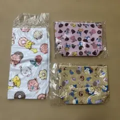 ポケモンキャラクター ポーチ・ハンカチセット