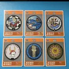 ★マンホールカード　お買い得　滋賀県6枚組 栗東市B・大津市A・大津市B他3枚