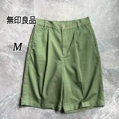無印良品 ストレッチチノ ハーフパンツ ウエストゴム オーガニックコットン 夏