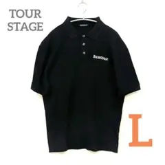 最終値下げ　TOUR STAGE　ツアーステージ　ポロシャツ　Lサイズ　ブラック
