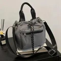 大人女子のための万能ナイロンバッグ 2WAY ショルダーバッグ ハンドバッグ