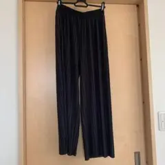 グレープリーツパンツ ロング丈