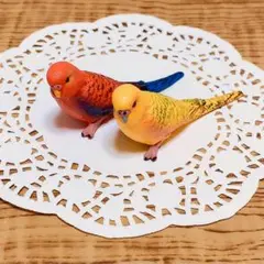 【トロピカルで可愛い❤︎˚✧⁎】カラフルなインコのシミュレーション彫刻フィギュア♪