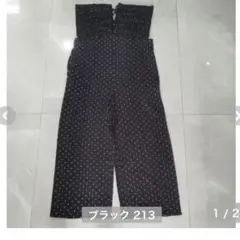 しまむら　シャーリングサロペット　M