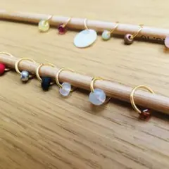 編み物/ニット ステッチマーカー 目数リング5つ ランダム