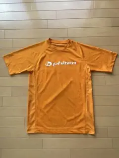 phiten ファイテン tシャツ オレンジ✖️白　Mサイズ