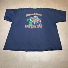 Vienna オーストリア　半袖　tシャツ　紺　ネイビー　豚　アニマル　3XL