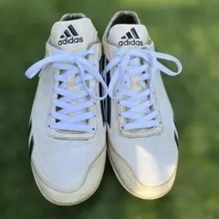 adidas 野球用スパイク ホワイト　靴紐新品交換済み26、5cm 値下げ中！