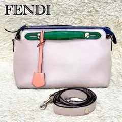 【美品】FENDI バイザウェイ ショルダーバッグ 2way ミディアム レザー