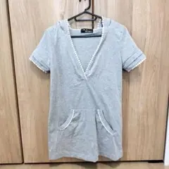 CECIL McBEE フード付きグレーチュニック サイズ38