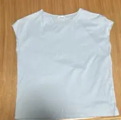 【美品】GU Tシャツ 水色ノースリーブ M