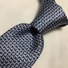【美品】エルメネジルドゼニアErmenegildoZegna　パターン柄ネクタイ