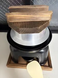 ご飯鍋 一合炊き フッ素加工 アルミ製 ◇ 釜飯用煮こぼれフード＆しゃもじ付き