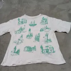 DENIM DUNGAREE 灯台デザインTシャツ M-LARGE　140
