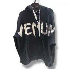 VENUM ヴェノム ブラック ジップアップパーカー　格闘技 フィットネス