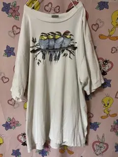アメリカ製 鳥 インコTシャツ