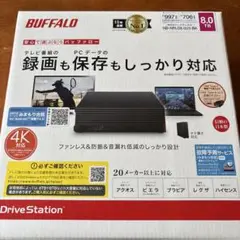 バッファロー 外付けHDD 8TB HD-NRLD8.0U3-BA