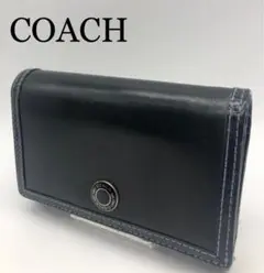 COACH コーチ ブランド ブラック ブルー 折り財布 お洒落 レディース