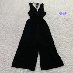 オーバーオール　黒　夏　美品