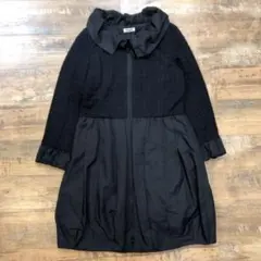 極美品 HIROKO BIS ヒロコビス ジップ ロングジャケット コート