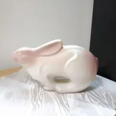 ウサギ型陶器装飾品　インテリア雑貨
