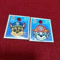 新品 パウパトロール ワッペン 2枚セット マーシャル チェイス