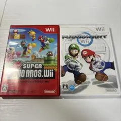 ニュースーパーマリオブラザーズ　マリオカート　2本セット　Wiiソフト
